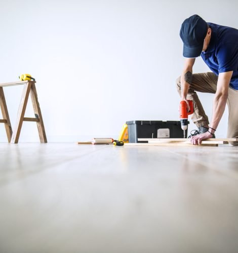 People renovating the house concept